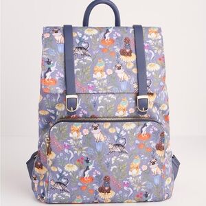 Catherine Rowe Pet Portraits Blue Medium Backpack